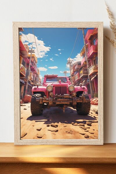 Luna Marissa Αφίσα Jeep - Αφίσα τοίχου από γυαλιστερό χαρτί χωρίς πλαίσιο