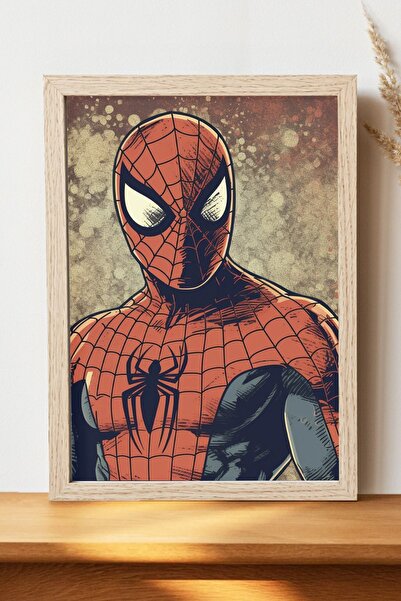 Luna Marissa Spider Man Poster - Çerçevesiz Kalın Kağıt Dijital Art Poster