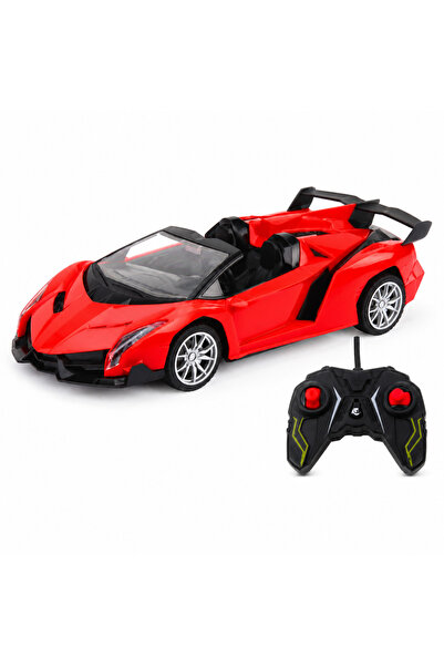 LEAN Mașină sport RC roșie 1:18, telecomandă 20 km/h