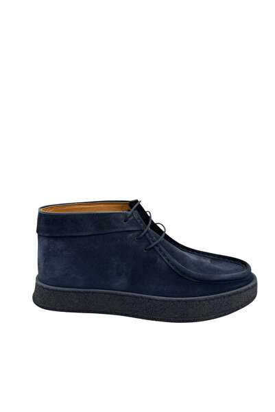 JAMES FRANCO 24 05 110M 130 Γνήσιο Δερμάτινο Κλασικό Μποτάκι Navy Blue