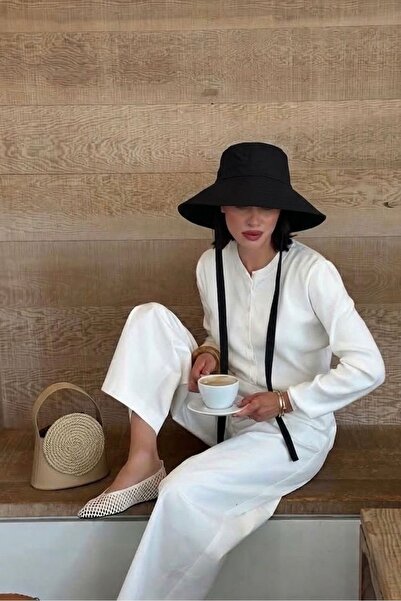 keisy Kadın Siperlik İpli Bucket Şapka