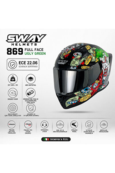 Sway 869 UGLY GREEN KASK