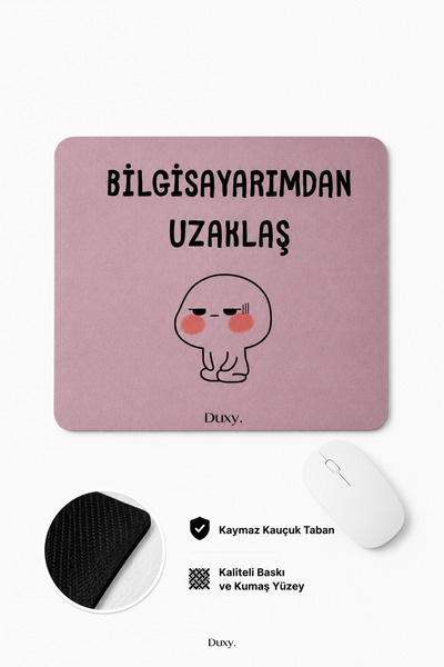 Duxy Mouse Pad din cauciuc Spirili, 19 cm, bază anti-alunecare, confortabil ș...