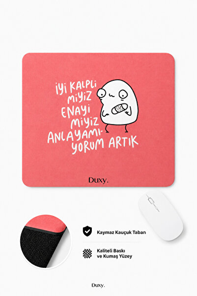 Duxy Mouse pad umoristic, 23x19 cm, bază anti-alunecare, confortabil și moale...