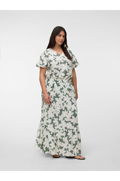 Veromoda Curve Rock VMCDICTHE Hohe Taille Langer Rock
