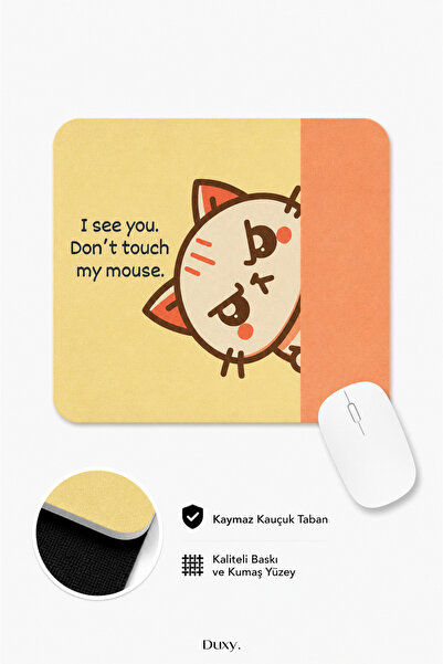 Duxy Mouse pad cu inscripții, 23x19 cm, bază anti-alunecare, confortabil și m...