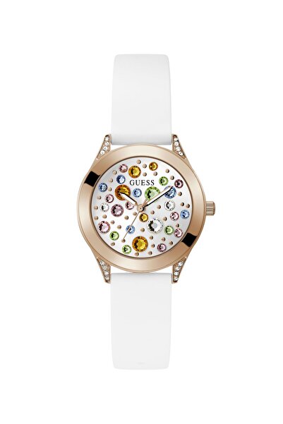 Guess Analogue watch with crystal appliqué detailing