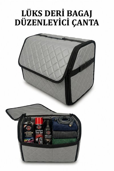 ECARTEKS PREMİUM QUALİTY CAR ACCESSORİES Oto Bagaj Düzenleyici Çanta Kapitone...
