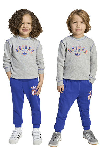adidas Gri Erkek Çocuk Eşofman Takımı JX5260 CREW SET