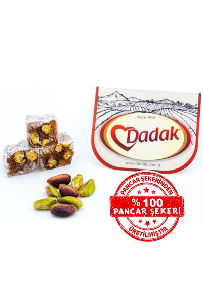 Dadak Lokum ve Kuruyemiş حلوى اللوكوم الصغيرة بالفستق مع السكر البودرة 500 جرام