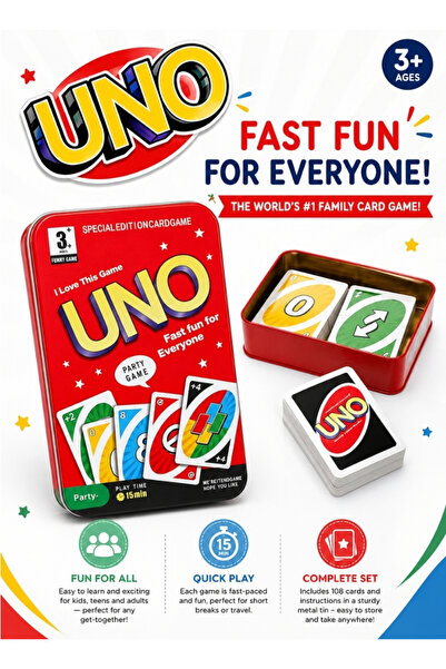 Premium UNO Classic Card Game Family Party Game Original Playing Cards