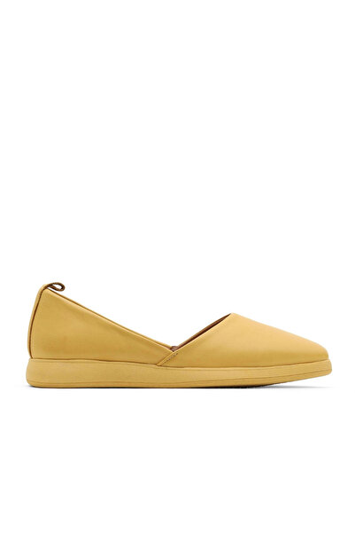 Bueno Shoes Balerini plati de dama din piele galbena 01wy1507