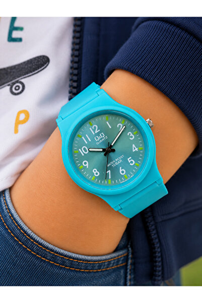Q&Q 10 Atm Waterproof Children's Watch with Silicone Strap, 2 Years Machine W...