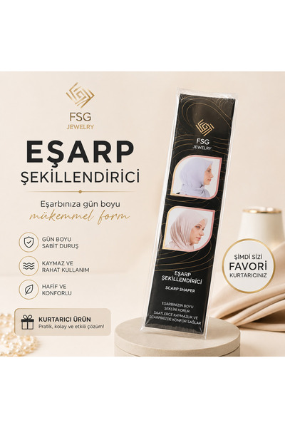 Fsg Takı Eşarp Sabitleyici Dik Tutucu Şekillendirici 24-5 Modern Bağlamar İçi...