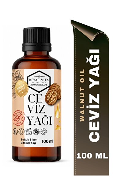BEYARVİTA Ceviz yağı 100 mL - walnut oil - soğuk sıkım - saf ve doğal - aroma...
