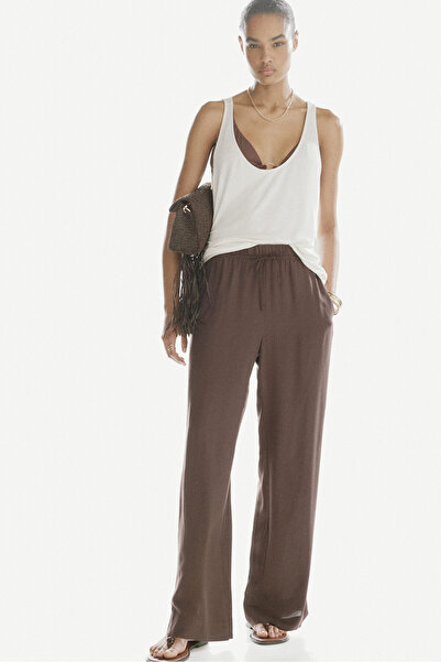 H&M Geniş Pull-on Pantolon