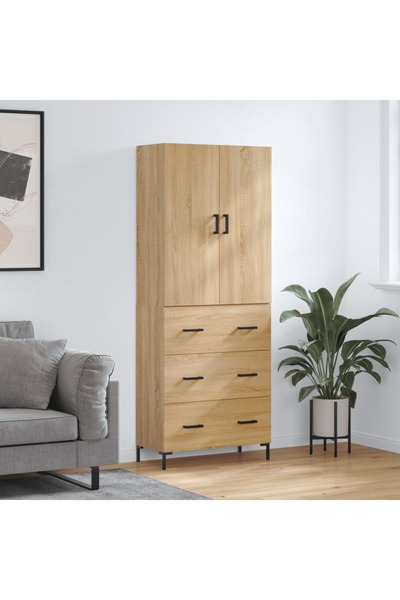 Concept Dulap înalt, stejar sonoma, 69,5x34x180 cm, lemn compozit