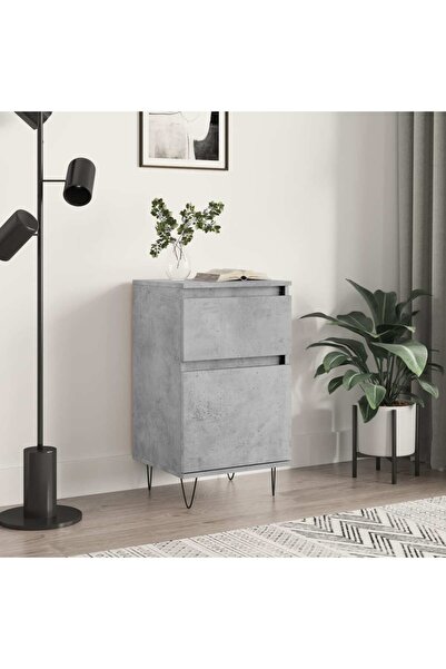 Concept Servantă, gri beton, 40x35x70 cm, lemn prelucrat