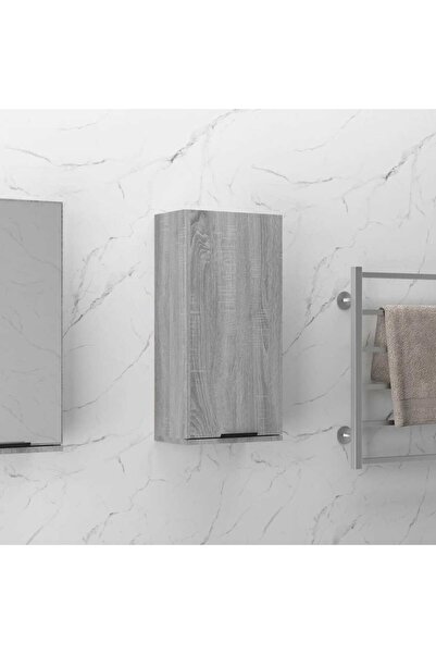 Concept Dulap de baie montat pe perete, gri sonoma, 32x20x67 cm