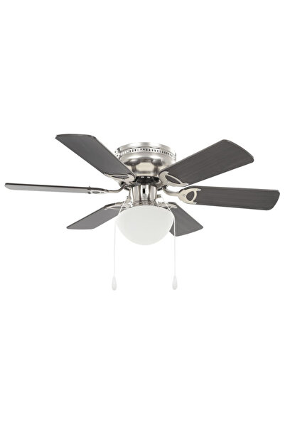 Concept Ventilator tavan decorativ cu iluminare, 82 cm, maro închis