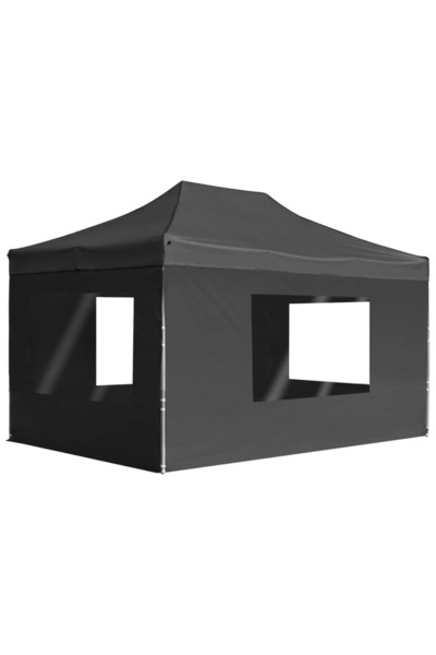 Concept Cort de petrecere pliabil cu pereți antracit, 4,5x3 m, aluminiu