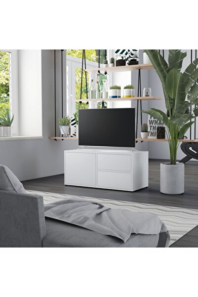 Concept Comodă TV, alb, 80 x 34 x 36 cm, PAL