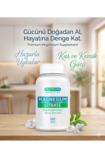 Nutrivita Nutrition Nutrivita Magnezyum Citrate 120 Tablet