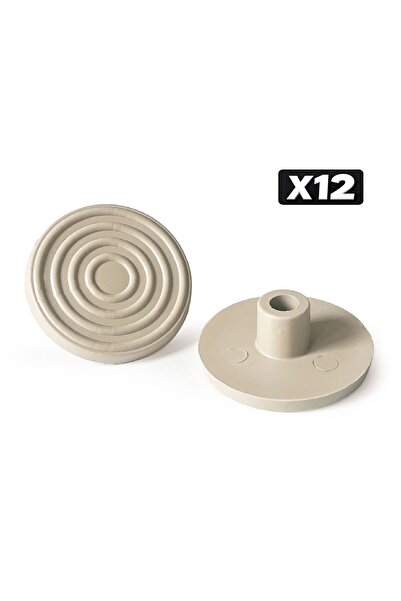 Mezmob 30mm Furniture Leg 12Pcs Protective Shoe Base Dowel Hard Plastic Polyg...
