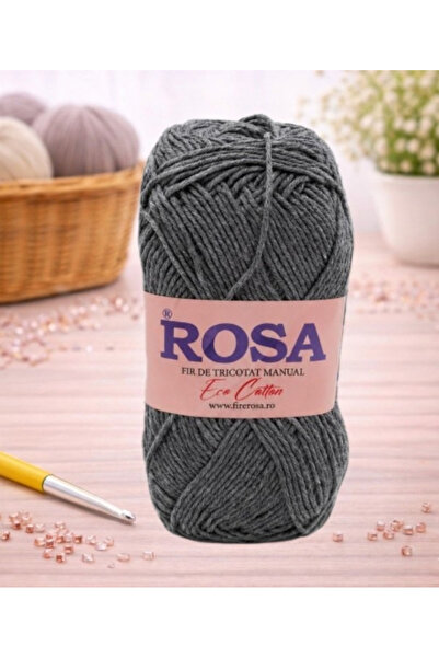 Pin Trade SRL Bobina fir tricotat Rosa Cotton 7517, 100% bumbac reciclat, 100...