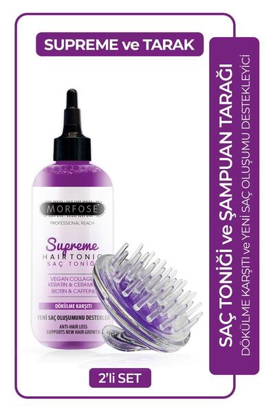 Morfose Supreme Vegan Kolajen İçeren Saç Toniği 300 ml + Şampuan Tarağı