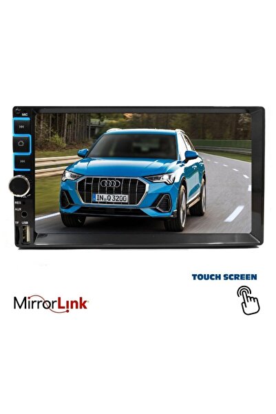 Twogo Şahin Double Teyp 7inç 4x50w Mirrorlink Bt/usb/sd/mp5/aux/fm + Kamera Hediyeli