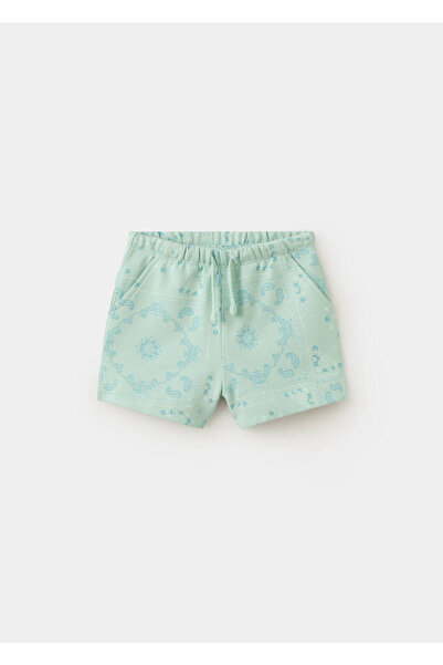 MANGO Baby Çiçek desenli şort