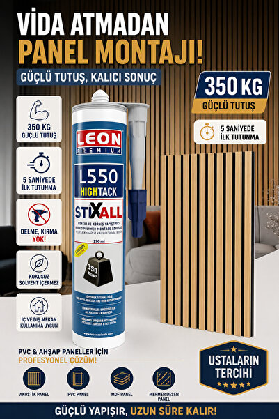 Süper Güçlü Panel Yapıştırıcı 350 Kg – PVC & Ahşap Duvar Paneli
