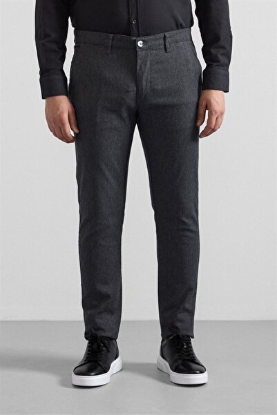 SÜVARİ Siyah Slim Casual Pantolon