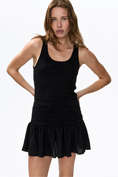 H&M Büzgülü Belli Mini Etek