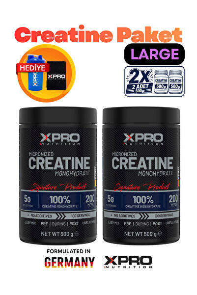 Xpro Nutrition Large Creatine Paketi (Toplam:1000gr) 200 Servis
