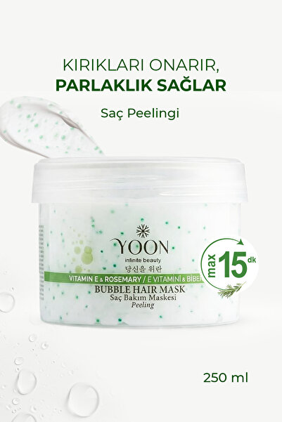 YOON Biberiyeli Saç Maskesi, E Vitamini, Peeling Etkili, Saç Tellerini Güçlen...