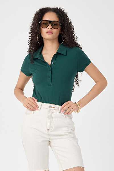 Luvint Uzun Patlı Slim Kadın Polo