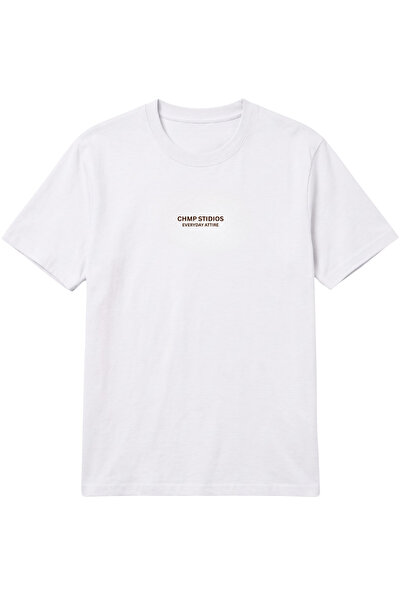 The Champ Clothing Жіноча футболка Oversize CHMP STUDIOS з принтом, біла – кр...