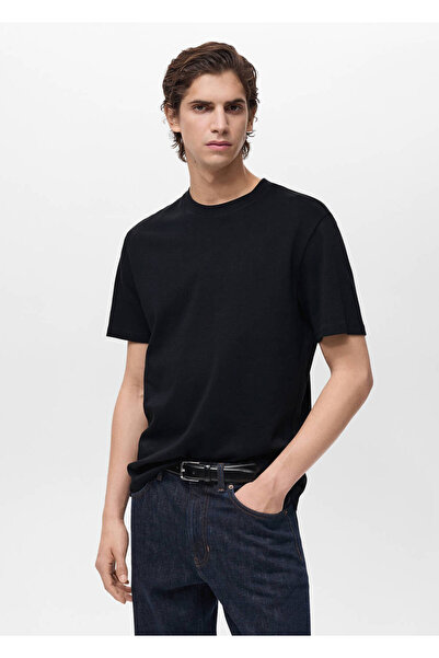 MANGO Man Medium weight regular fit tişört