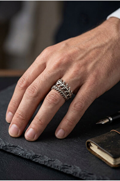 Begondio Special Design Masculine Adjustable Men's Ring