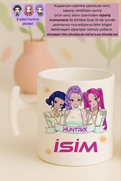 Witchy Co İsme Özel, Kpop Demon Hunters, Huntrix, Hediyelik Kupa Bardak, Hunt...