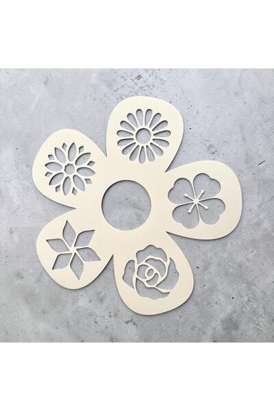 Major Hobi 6sı 1 Arada Çiçek Motifli Çok Amaçlı Stencil – Pasta, Seramik ve H...