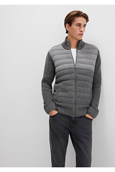 Mavi Tricotaj gri cu fermoar Cardigan Slim Fit / Slim Fit 070804 -34686
