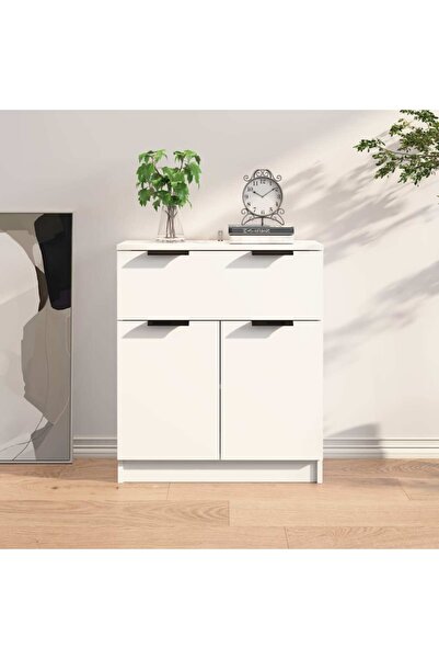 Concept Servantă, alb, 60x30x70 cm, lemn prelucrat