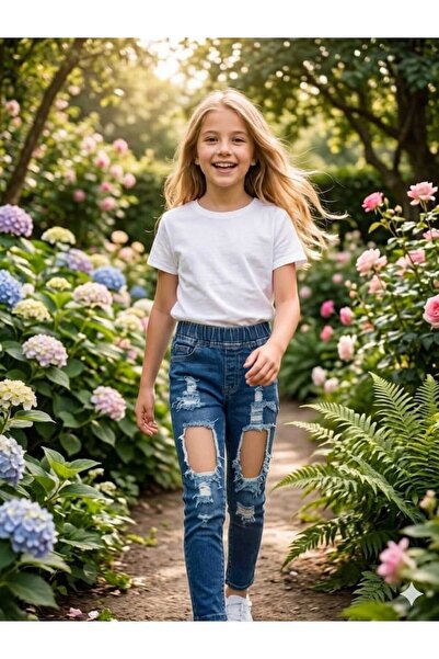 Hilal Akıncı Kids Blugi rupti pentru fete