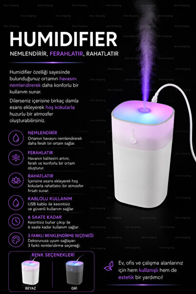 Humidifier ODA NEMLENDİRİCİ ODA KOKUSU