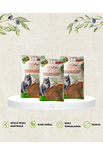 HK Cat Litter | Zeytin Çekirdeğinden Üretilen %100 Doğal Aktif Karbonlu Kedi ...