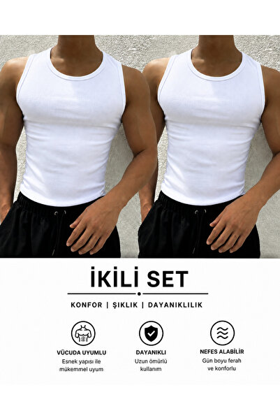 Livik Muškarci Halter izrez Slimfit Rebrasto Sportisti Sa likrom Sportisti