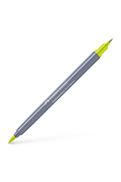 Faber Castell GOLDFABER Marker cu două vârfuri solubil Galben Lime 206 FABER-...